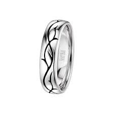 14kt White Dark Pattern Gold Mens Wedding Band From The Rope Collection By Scott Kay 6 Mens Gold Wedding Band Mens Wedding Bands Engagement Ring Wedding Band