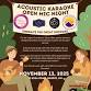 Acoustic Karaoke Open Mic Night event image