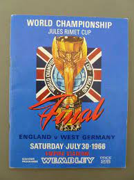 Original 1966 World Cup Final Programme England V West Germany No Writing 1966 World Cup Final World Cup Final 1966 World Cup