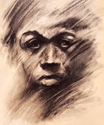 Subtractive Charcoal Portraits