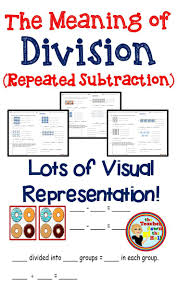 Great Visual Practice For Students Discovering The Meaning Of Division Repeated Subtraction Subtraction Elementary School Math Activities