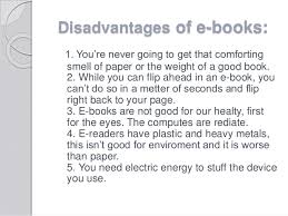 Advantages And Disadvantages Of E Books By Ljubica