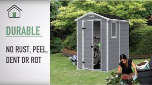 The factor 4x6 shed is storage where you need it most: Plastic Garden Sheds 6 4 Quality Plastic Sheds