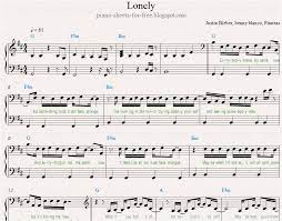 Piano Sheet Music Justin Bieber Lonely Piano Sheets In 2021 Piano Sheet Music Piano Sheet Sheet Music