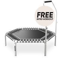 ACON Fit 55in Hexagon Rebounder Fitness Trampoline with Active Handlebar