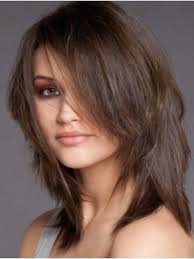 Full Lace Medium Striaght Black Remy Human Hair Wig Coupe De Cheveux Cheveux Mi Long Coupes Cheveux Mi Longs Degrades