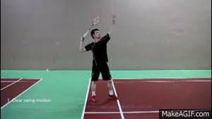 The attacking clear is hit fast and low, while the defensive clear is hit high. Badminton Clear On Make A Gif