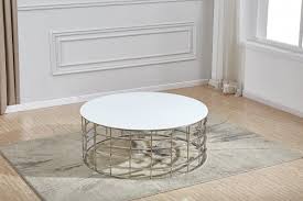 Die couchtische rund sind nicht nur etwas für das auge, sondern gleichzeitig auch ein besonders. Couchtisch Rund Roundy Silber Weiss Emirtex