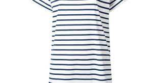 Etre Cecile Striped T Shirt Dress 130 Liked On Polyvore Featuring Dresses Red White Te Striped Tee Shirt Dress Striped T Shirt Dress Cotton Tshirt Dress