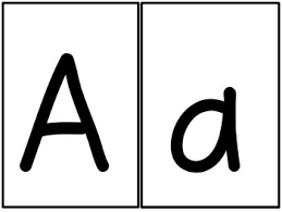 Help your preschooler identify the sound of the letter by . Large Alphabet Flash Cards Capital Lowercase By Stephanie Bosh