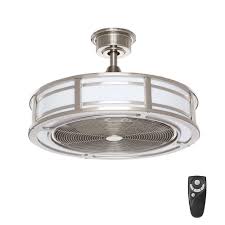I didn't see any wall mount fans at home depot so i wasn't sure if they're really rare and expensive. Home Decorators Collection Brette Ii 23 In Led Indoor Outdoor Brushed Nickel Ceiling Fan With Light And Remote Control Am382b Bn The Home Depot