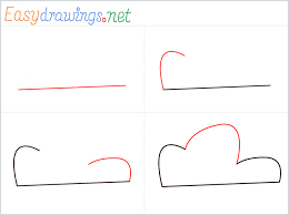 Also try and randomize the size and shape of the curves that make up the cloud so that it looks more natural. How To Draw Clouds Step By Step 4 Easy Phase