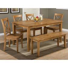 Simplicity 6 Piece Dining Set Rumah Meja Dinding