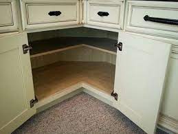 A blind corner is the space that is created where two perpendicular lines of cabinets meet. Kitchen Corner Cabinet Storage Ideas Corner Kitchen Cabinet Kitchen Corner Kitchen Cabinets