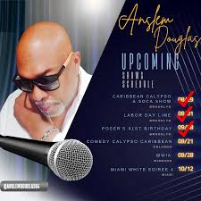 Live Performance with Anslem Douglas Come out and enjoy the evening with us 