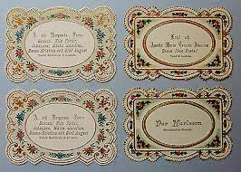 A beautiful approach to personalization. 4 Victorian Era Diecut Sweden Visiting Calling Cards Beautiful Ebay
