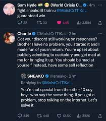 KEEM 🍿 on X: Sneako vs Moist Critical #DramaAlert special guest  appearance Sam Hyde! t.comFmZZIzg3p  X