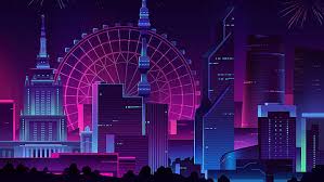 Minimal Neon City Hd Wallpapers Free Download Wallpaperbetter