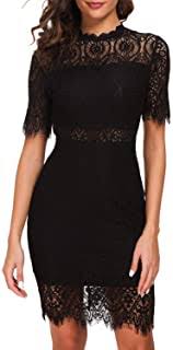 Lace fit & flare dress, created for macy's. Amazon Com Lace Black Dresses