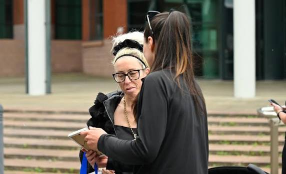 Preston Davey's birth mother Sarah Davey has been pictured outside of  Preston Crown Court. A statement has been read on her behalf outside the  court. The statement read: "Preston was defenceless. He