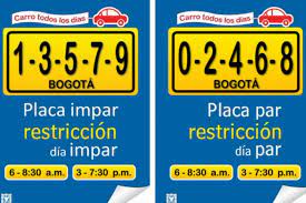 Y a las 7:30 p.m. Cuando Se Levantara El Pico Y Placa En Bogota El Espectador
