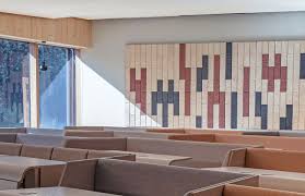 Baux Acoustic Planks Line The Wall In A Pattern That Is Both Traditional And Modern Used In Meeting Rooms To Help Reduc Interior Design Acoustic Design Design