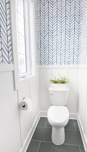 Black And White Lily Pad Tiles 10 Beautiful Half Bathroom Ideas For Your Home Samoreals Serena And Lily Wallpaper Powder Room Wallpaper Lily Wallpaper