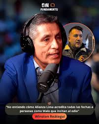 🚨🗣Winston Reátegui, molesto en conferencia por acreditaciónes a Walo🚨  "Hay que tener cuidado con lo que se dice porque después los árbitros  tienen que tener reguardo policial en sus casas"