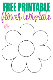 Free floral fabric photoshop brushes 2. Free Printable Flower Template Simple Mom Project