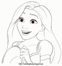 Cinderella, rapunzel, elsa, ariel, mermaid, barbie, descendants, snow white, tinkerbell, … Princess Rapunzel Coloring Pages Face Coloring Home
