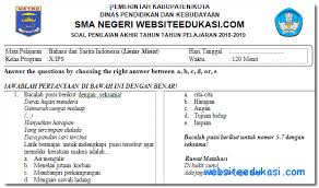 Hingga tahun 2011 ada sekitar satu juta anak di indonesia yang mengalami gizi buruk. Soal Pat Bahasa Dan Sastra Indonesia Kelas 10 K13 Tahun 2019 Portal Guru Indonesia