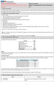 We offer the best financial protection solutions. Motor Comprehensive Cover Insurance Pdf Free Download
