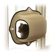 K H Pet Products Ez Mount Window Pod Kitty Sill Tan 27 X 20 X 20 Cat Bed Cat Window Pets
