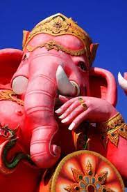 Pink Ganesh Statue At Saman Rattana Ram Temple Of Thailand スピリチュアルアート ガネーシャ 待ち受け画像