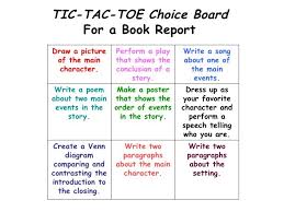 Differentiated Instruction Powerpoint For Pd Workshop Differentiated Instruction Book Report Choice Boards
