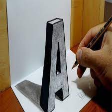 Algi Yaniltan 3 Boyutlu Cizimler Guzel Sozler 3d Art Drawing 3d Pencil Drawings 3d Drawings