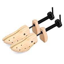 Unisex Professional 2way Shoe Tree Stretcher Size 413 Adjustable Length Width Wood Shaper Set Of 2 A Pairmmen Wooden Shoes Shoe Stretcher How To Stretch Shoes