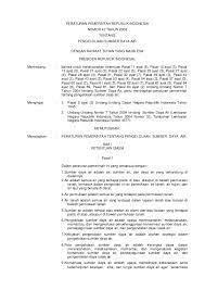 Peraturan Pemerintah No 42 Tahun 2008 Tentang Pengelolaan Sumberdaya