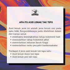 Lemak tepu adalah lemak, atau asid lemak yang hanya mempunyai satu ikatan. Apa Itu Asid Lemak Tak Tepu Discover Muaythai Facebook
