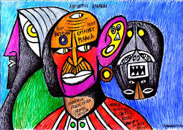 Neanderthal man during a magical rite – (b)ananartista® SBUFF
