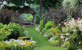 Backyard landscaping with a focus on peace privacy and relaxation. A Garden Where Old England Meets New England Gordon And Mary Hayward S Magical Landscape Garden Landscape Design Front House Landscaping Garden Design Magazine
