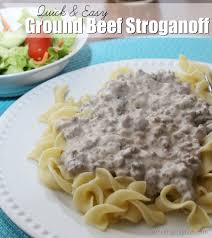 Mix in the flour, salt, and herbs. Quick And Easy Ground Beef Stroganoff Recipe Easy Ground Beef Stroganoff Beef Dinner Beef Recipes