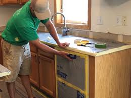 white kitchen cabinet painting in apple