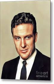 Robert Stack, Vintage Actor #1 Metal Print by Esoterica Art Agency