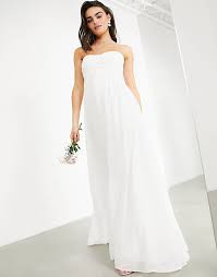 Check spelling or type a new query. Asos Edition Lyra Gerafftes Tragerloses Hochzeitskleid Asos