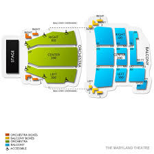 The Maryland Theatre 2019 Seating Chart