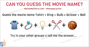 Riddle is another very important genre of telugu folk literature. Guess The Movie Name Puzzle Answer