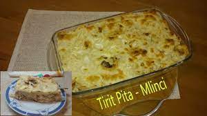 Dvije jufke, 1/2 kg kokošjeg mesa bez kosti, 20 dkg masla, kokošija supa, 1/2 kiselog mlijeka, so priprema: Tirit Pita Mlinci Starinsko Jelo Youtube