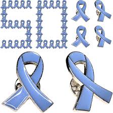 Amazon.com: Crategurus Co. Periwinkle Blue Cancer Awareness Ribbon Lapel  Pins Bulk 50 Pcs Eating Disorder Items Esophageal Cancer Gerd Awareness  Products Gifts Gastric Cancer Stomach Cancer Ibs Awareness Items :  Clothing, Shoes