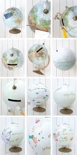 Diy Globe Terrestre Tirelire Sur Un Beau Jour Urne Mariage Mariage Theme Voyage Deco Mariage